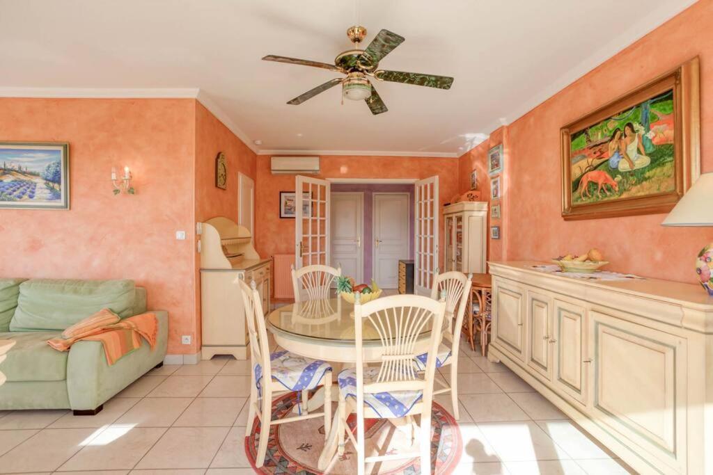 A6- 2 Bdr Incredible Sea View - Ac, Garage & Terrace Lägenhet Antibes Exteriör bild